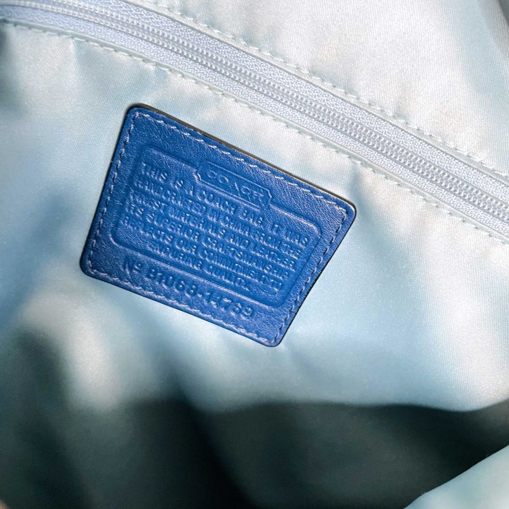 ⚡️SOLD⚡️ coach large blue leather kristin hobo bag - Picture 6 of 15